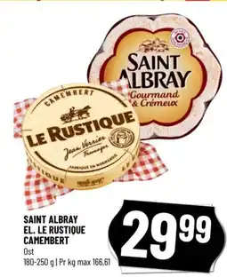 Løvbjerg SAINT ALBRAY EL. LE RUSTIQUE CAMEMBERT tilbud