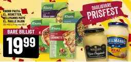 Løvbjerg KNORR PASTA- EL. RISRETTER, HELLMANNS MAYO EL. MAILLE DIJON tilbud