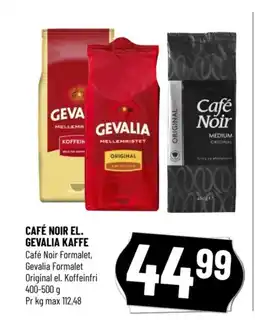 Løvbjerg CAFÉ NOIR EL. GEVALIA KAFFE tilbud