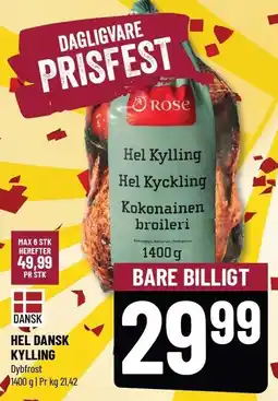 Løvbjerg ROSE HEL DANSK KYLLING tilbud