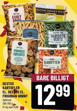 Løvbjerg GESTUS KARTOFLER EL. GESTUS EL. FRIGODAN GRØNT tilbud
