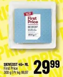 Løvbjerg FIRST PRICE SKIVEOST 45+ ML tilbud