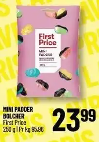 Løvbjerg FIRST PRICE MINI PADDER BOLCHER tilbud