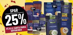 Løvbjerg SPAR 25% PÅ ALLE SANTA MARIA KRYDDERIER tilbud