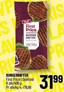 Løvbjerg FIRST PRICE BURGERBØFFER tilbud