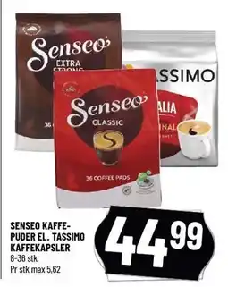 Løvbjerg SENSEO KAFFEPUDER EL. TASSIMO KAFFEKAPSLER tilbud