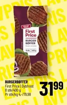 Løvbjerg BURGERBØFFER First Price tilbud