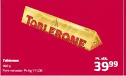 Fleggaard Toblerone tilbud