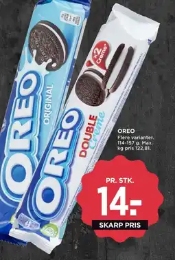 MENY Oreo Double Creme Kiks tilbud