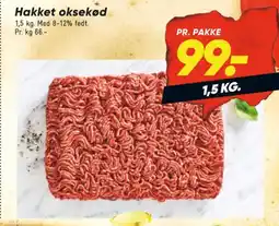 Hakket oksekød 8-12%