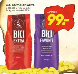 Bilka Kaffe Formalet tilbud