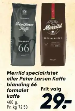 Bilka Kaffe Formalet tilbud