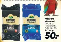 Bilka Skæreost Danbo Lagret tilbud