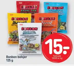 Bonbon bolsjer 125 g