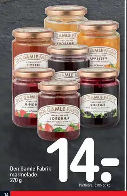 REMA 1000 Den Gamle Fabrik marmelade 270 g tilbud