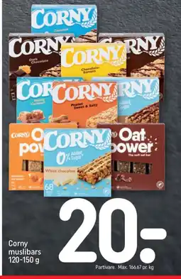 REMA 1000 Corny muslibars 120-150 g tilbud