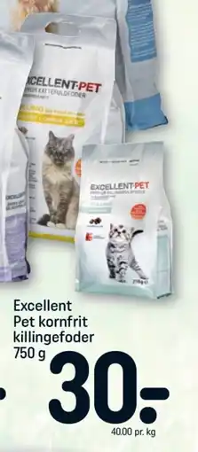 REMA 1000 Excellent Pet kornfrit killingefoder 750 g tilbud