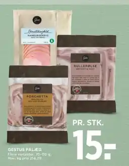 MENY GESTUS PÅLÆG tilbud