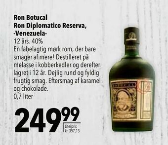 Citti Ron Botucal Ron Diplomatico Reserva, -Venezuela tilbud