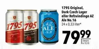 Citti 1795 Original eller Dark Czech Lager eller Refsvindinge AZ Ale No.16 tilbud