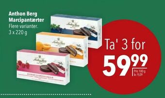 Citti Anthon Berg Marcipantærter tilbud