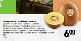 Citti Newzealandske Zespri kiwier "Sun Gold' tilbud
