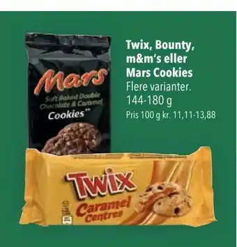Citti Twix, Bounty, m&m's eller Mars Cookies tilbud