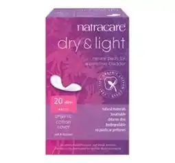 Matas Natracare Dry and Light til Inkontinens 20 stk tilbud