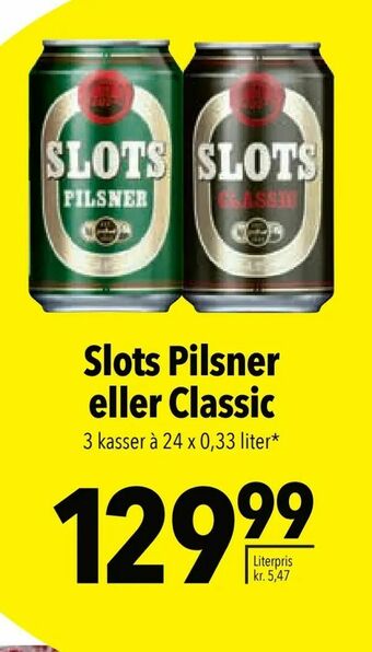 Citti Slots Pilsner eller Classic tilbud
