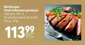 Citti Markeruper Fersk Hafermast gåsebryst tilbud
