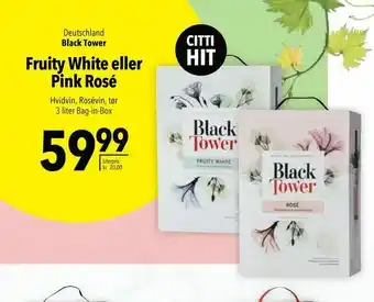 Citti Fruity White eller Pink Rosé tilbud