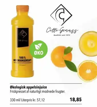 Citti Økologisk appelsinjuice tilbud
