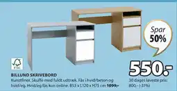 JYSK BILLUND SKRIVEBORD tilbud