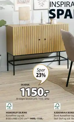JYSK HEMDRUP SKÆNK tilbud