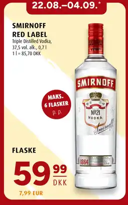 Scandinavian Park SMIRNOFF RED LABEL tilbud