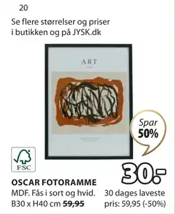 JYSK OSCAR FOTORAMME tilbud