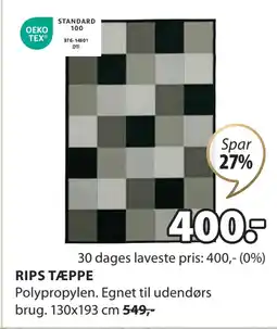 JYSK RIPS TÆPPE tilbud