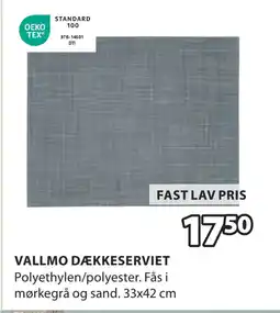 JYSK VALLMO DÆKKESERVIET tilbud