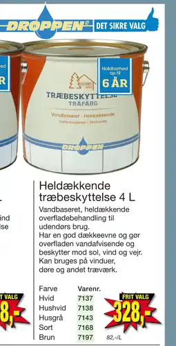Harald Nyborg Heldækkende træbeskyttelse 4 L tilbud