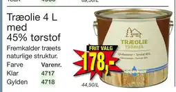 Harald Nyborg Træolie 4 L med 45% tørstof tilbud