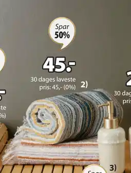 JYSK SEGERSTA HÅNDKLÆDE tilbud