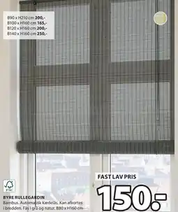 JYSK BYRE RULLEGARDIN tilbud