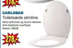 Toiletsæde slimline