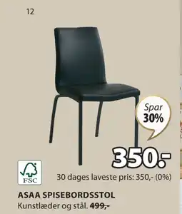 JYSK ASAA SPISEBORDSSTOL tilbud