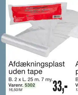 Harald Nyborg Afdækningsplast uden tape tilbud
