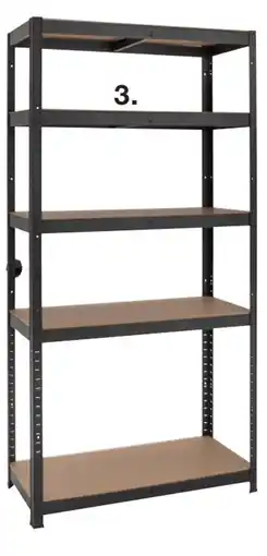 Harald Nyborg Reol med 5 hylder tilbud