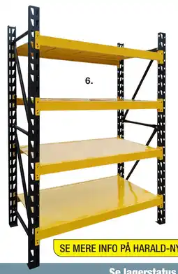 Harald Nyborg Reol med 4 hylder tilbud