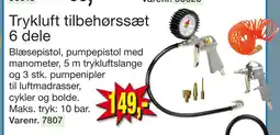 Harald Nyborg Trykluft tilbehørssæt 6 dele tilbud