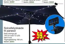 Harald Nyborg Solcellelyskæde til parasol tilbud