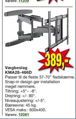 Vægbeslag